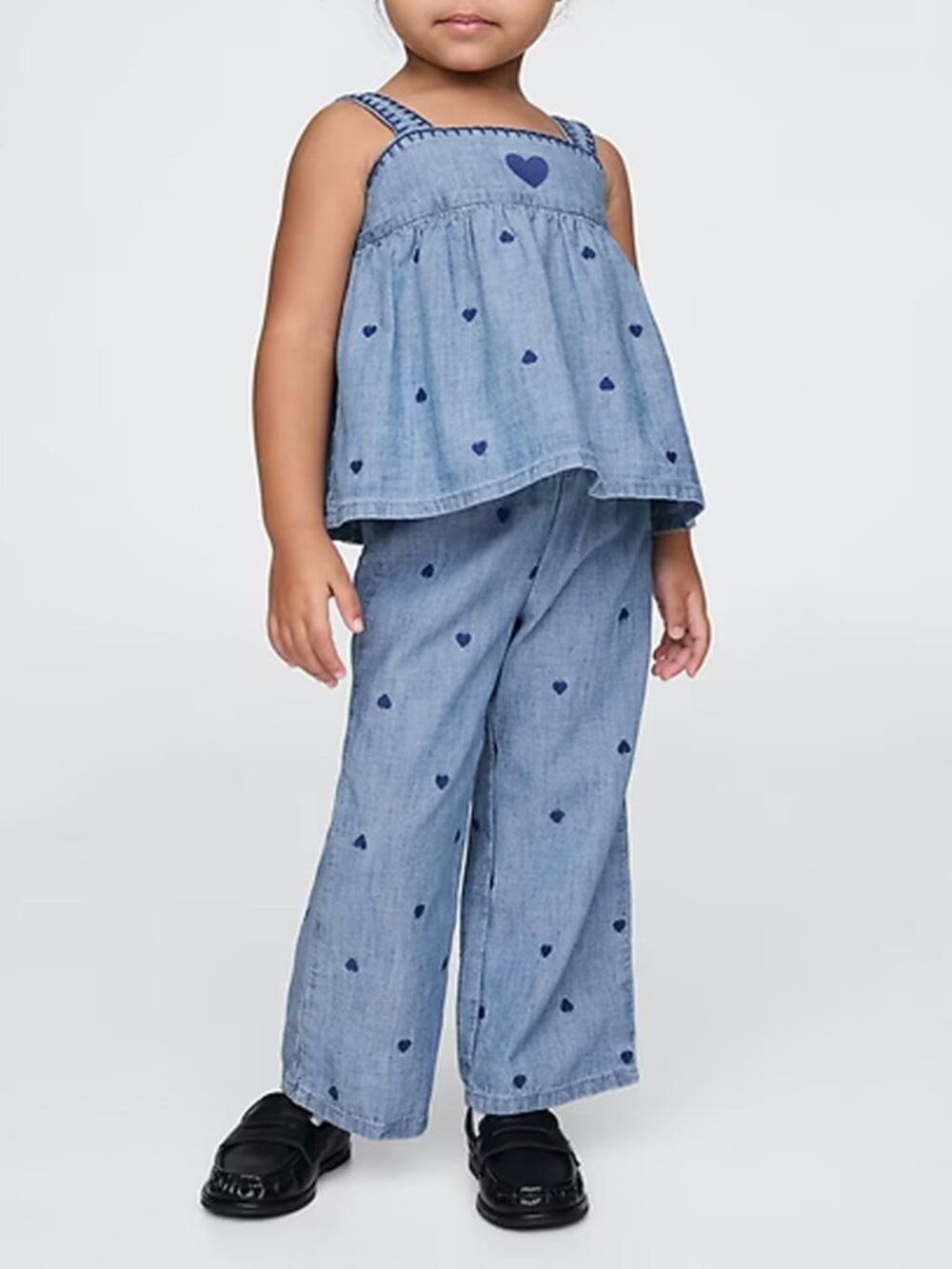Gap Baby and Toddler Chambray Heart Outfit Set 2 Years NWT